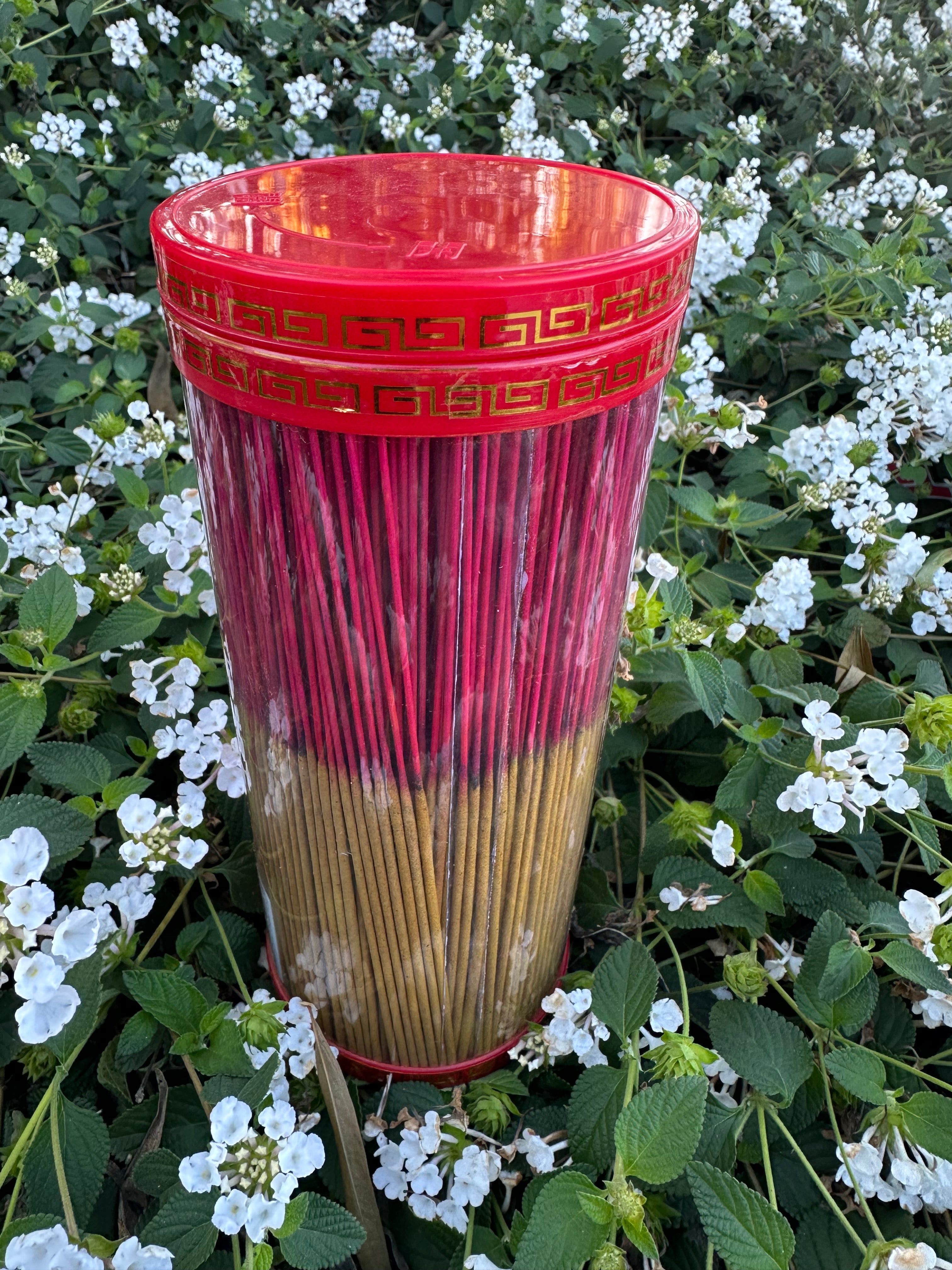 1 lb pack of Khmer ritual incense sticks (Touk) for traditional ceremonies. Perfect for Buddhist rituals and memorial offerings. $30